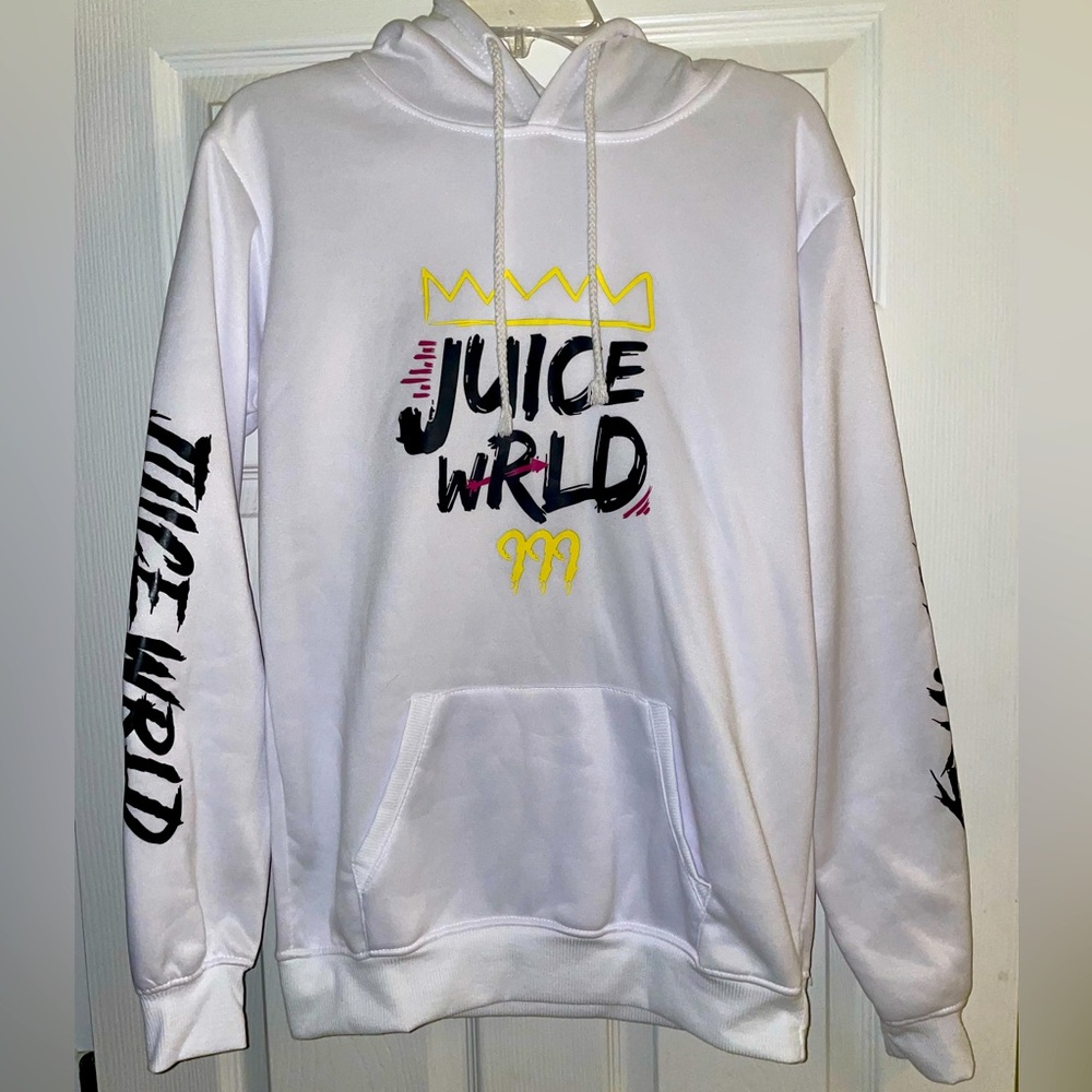 Juice Wrld White Hoodie Size M